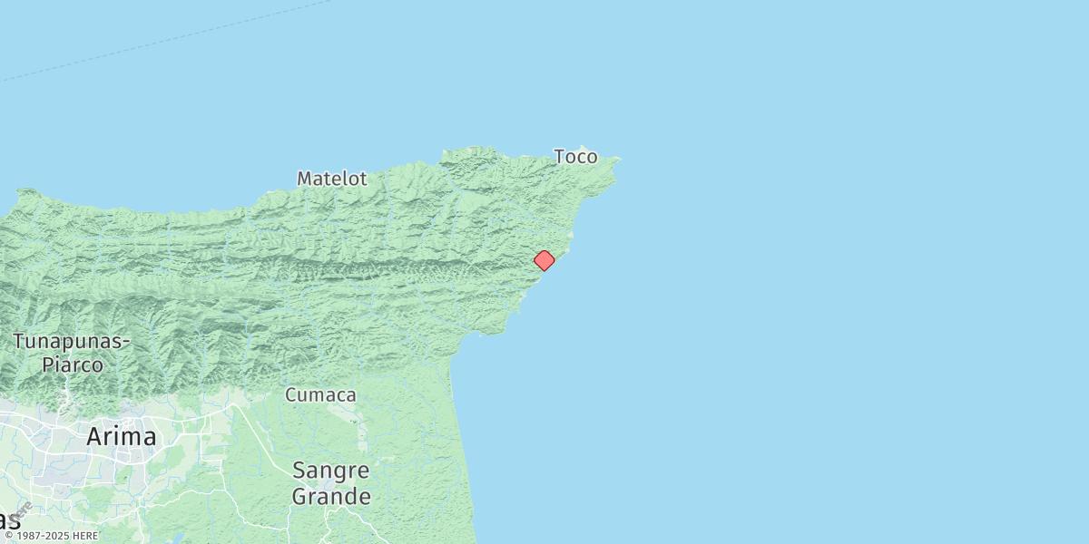 Map of Guayamare Point