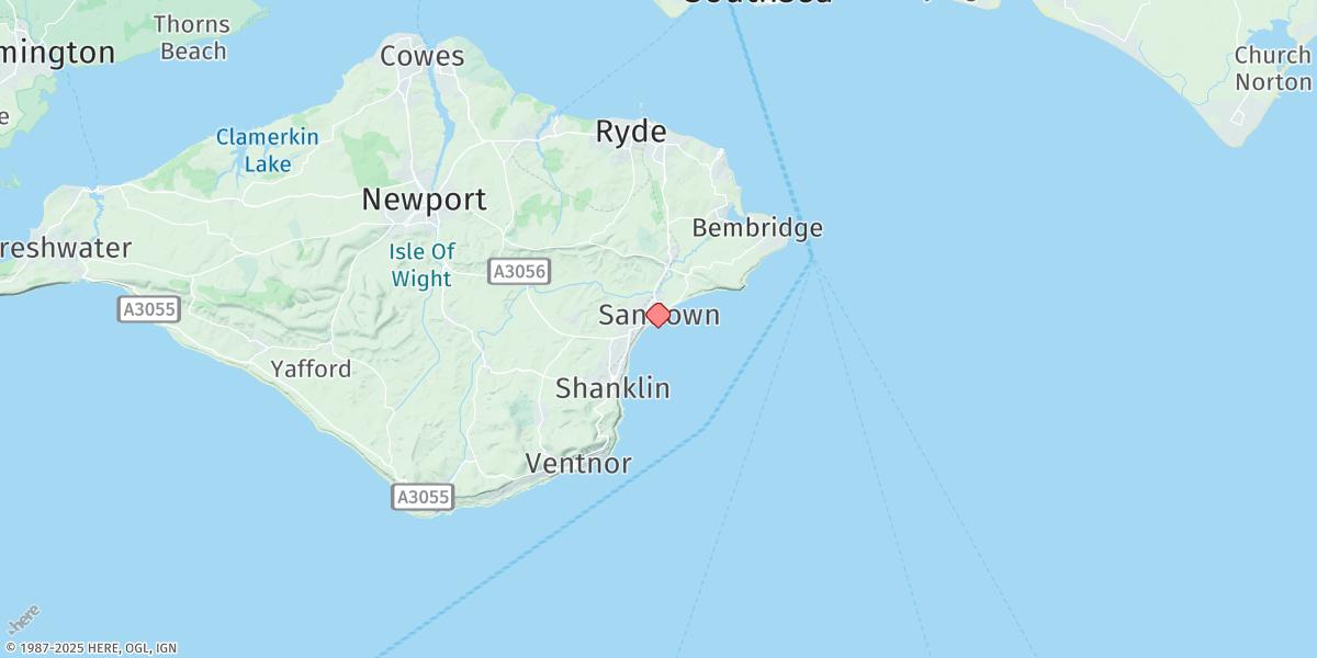 Map of Sandown