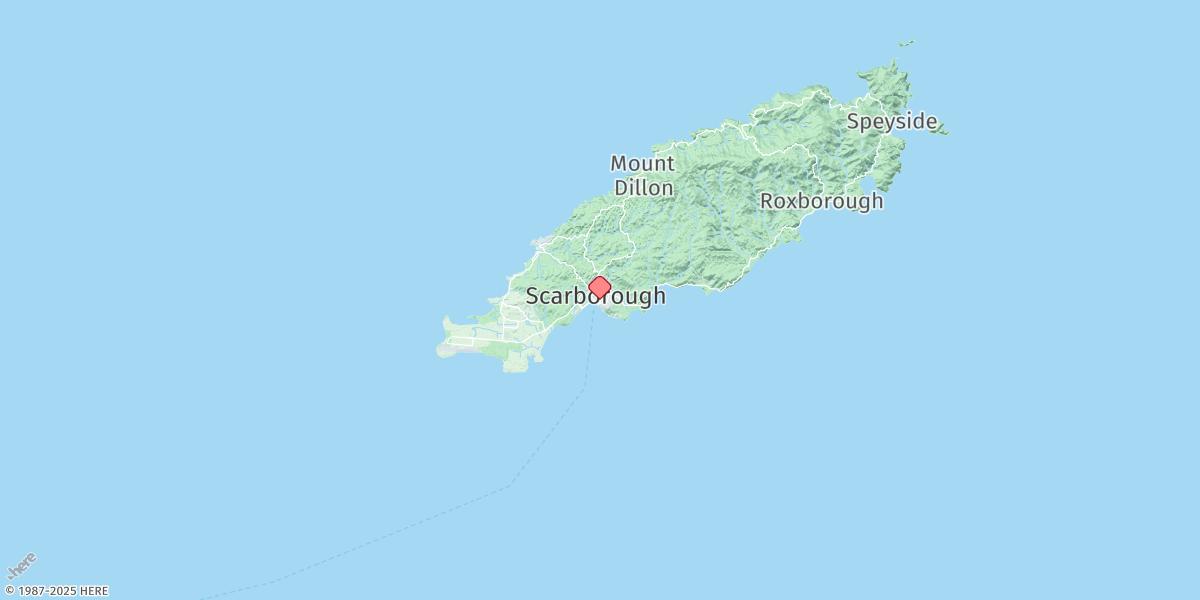 Map of Scarborough (Tobago)