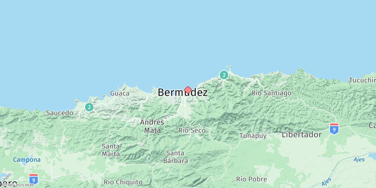 Map of Puerto Carupano