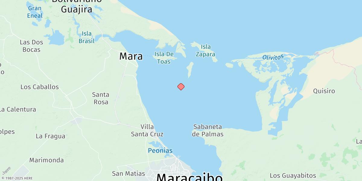 Map of Bahia El Tablazo
