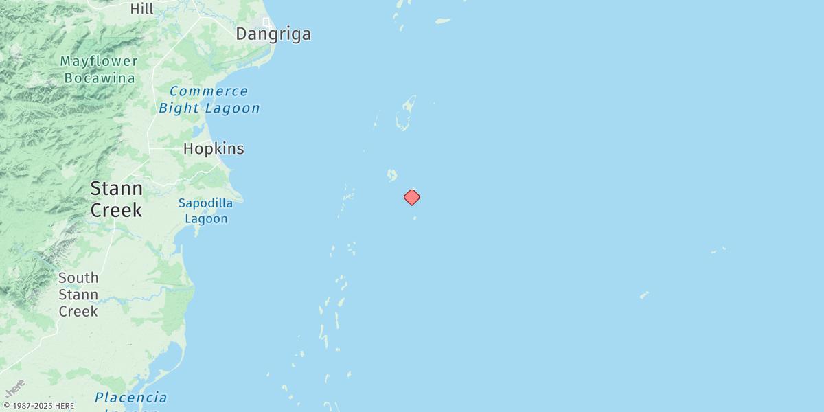 Map of Carrie Bow Cay