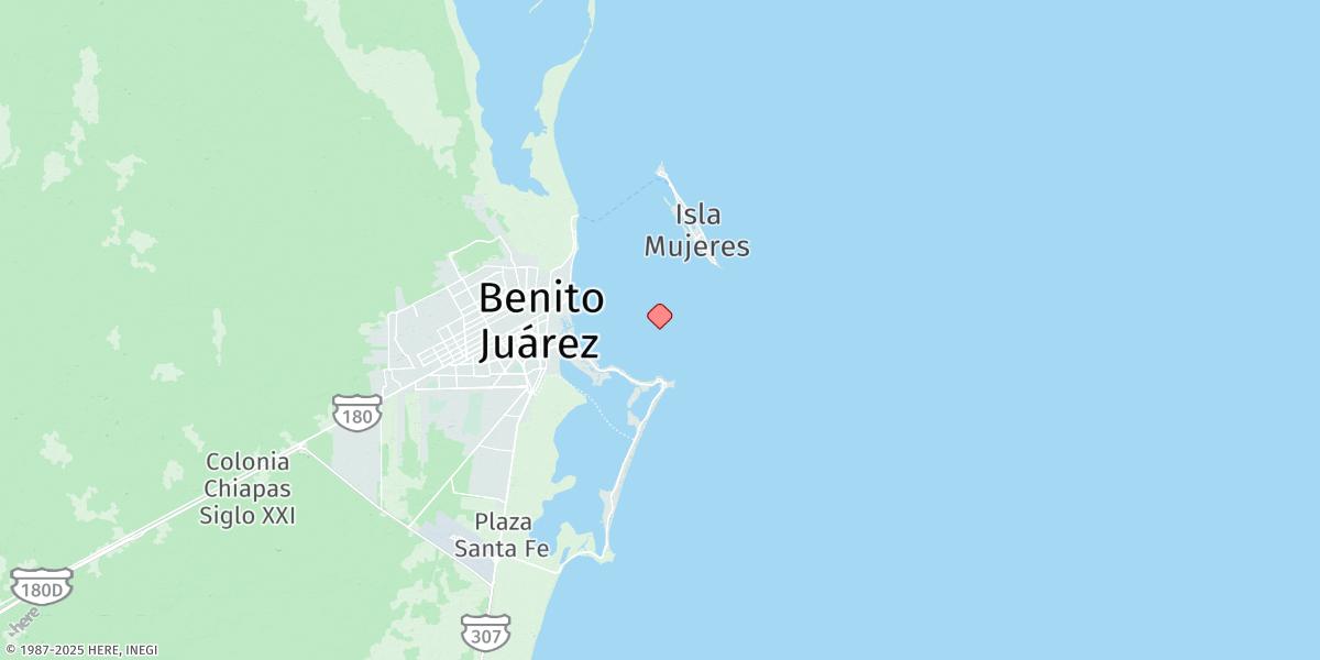 Map of Puerto De Mujeres