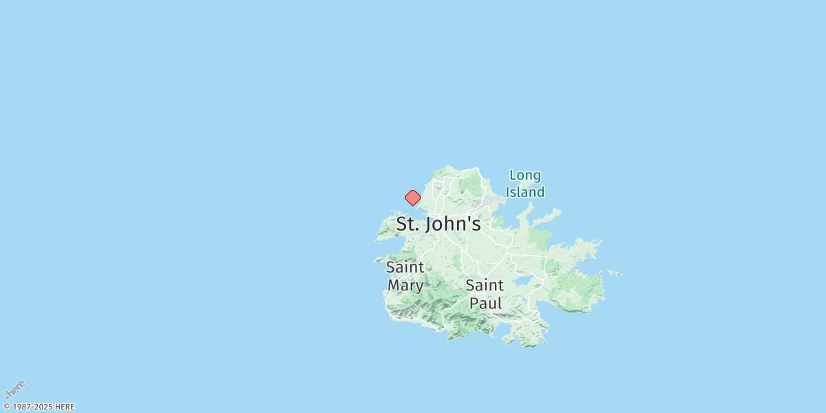 Map of St. Johns