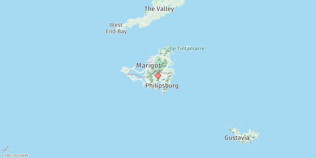 Map of Sint Maarten