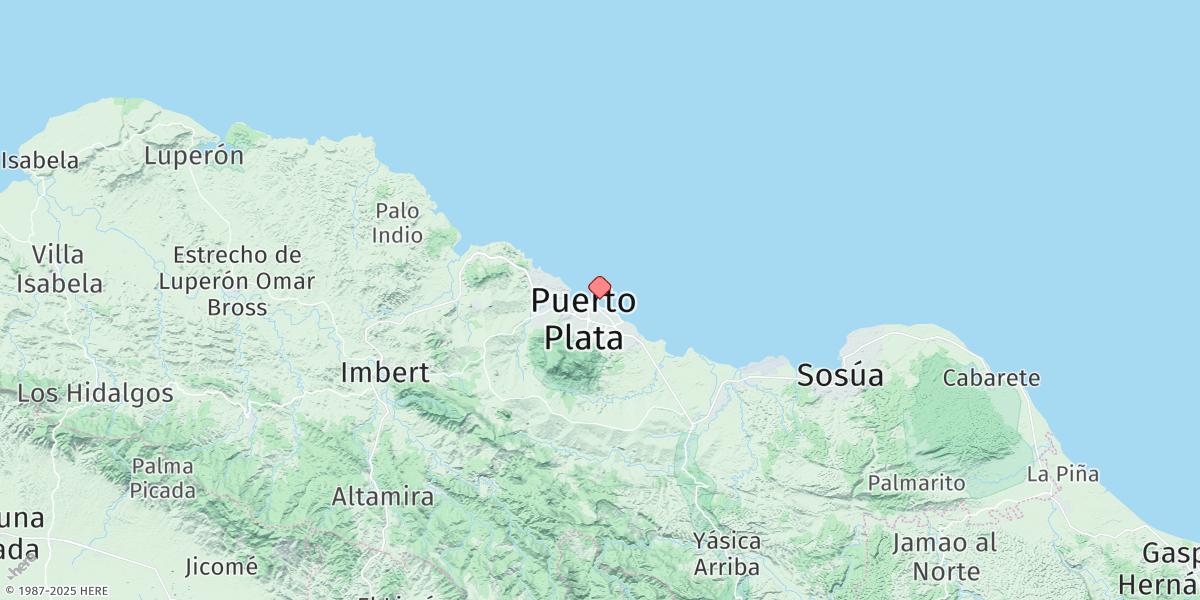 Map of Puerto Plata