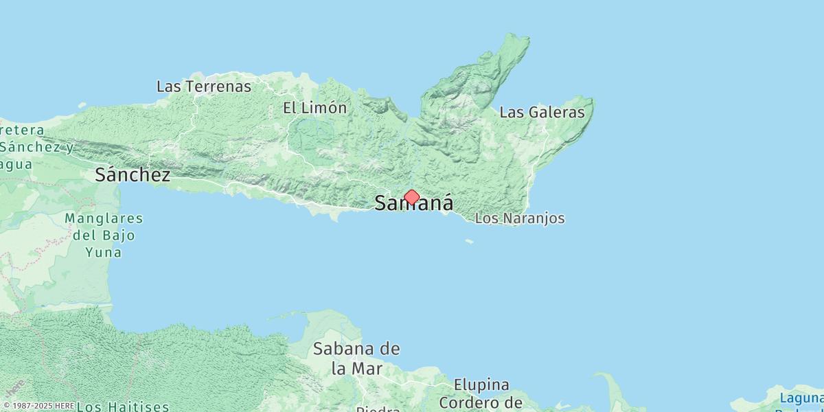 Map of Santa Barbara, Dominican Republic