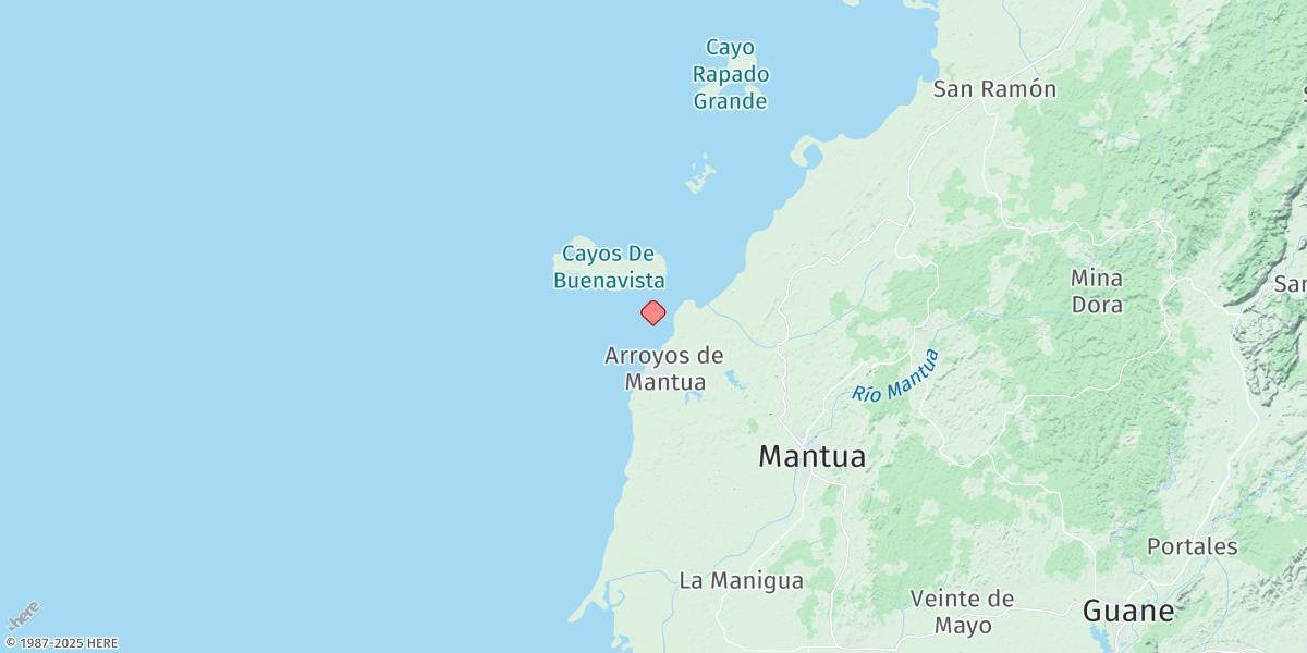 Map of Los Arroyos