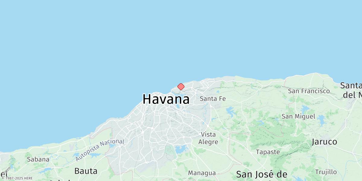 Map of La Habana