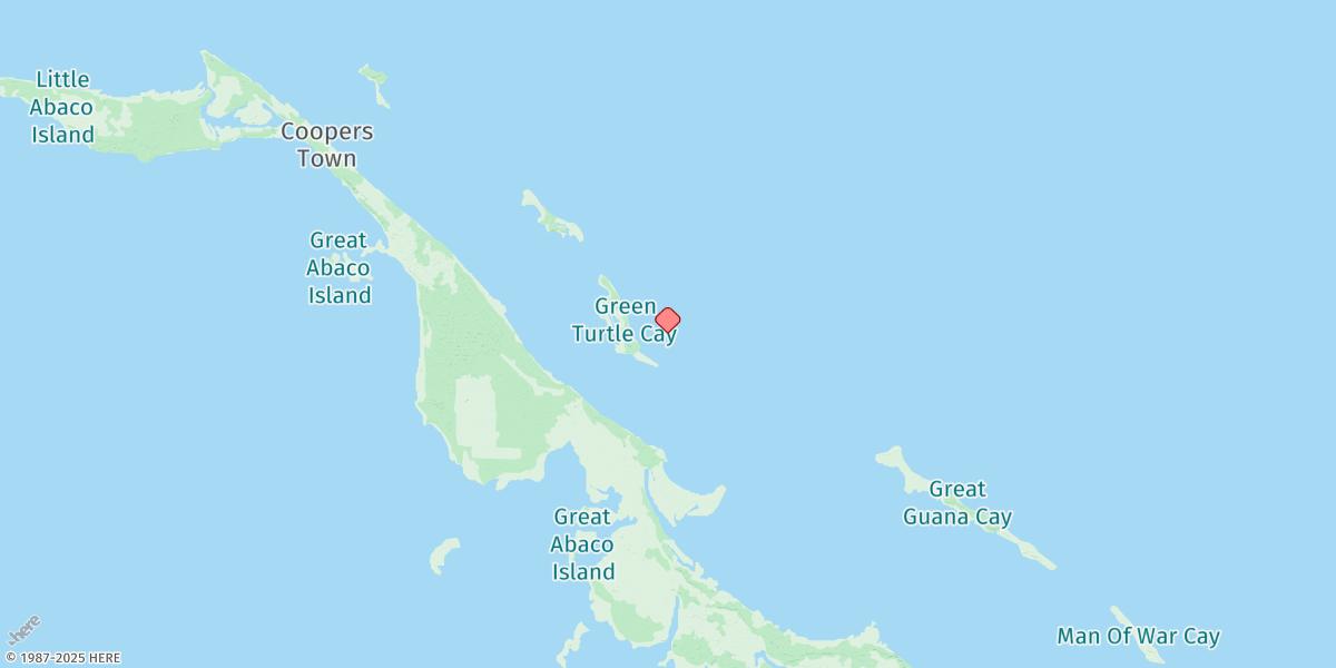 Map of Green Turtle Cay