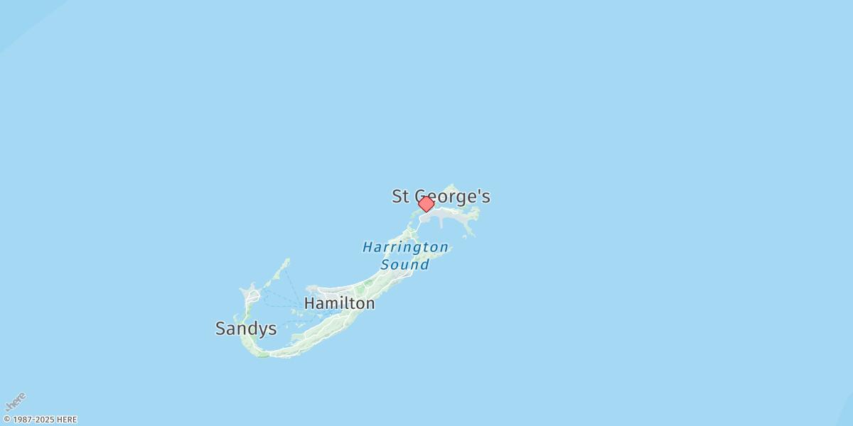 Map of Bermuda Esso Pier