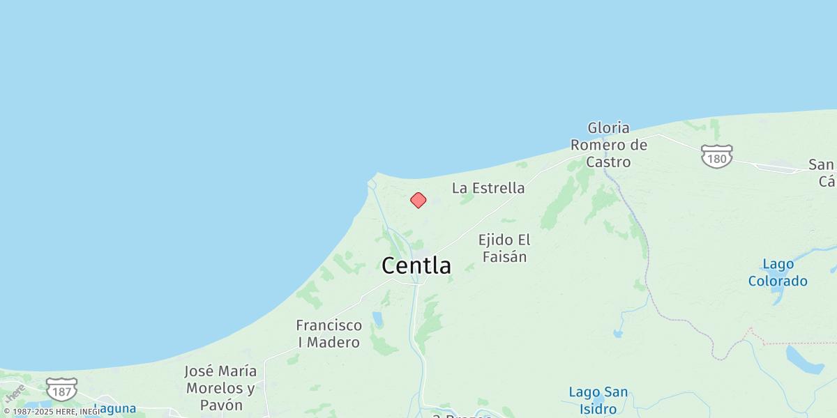 Map of Frontera (Alvaro Obregon)