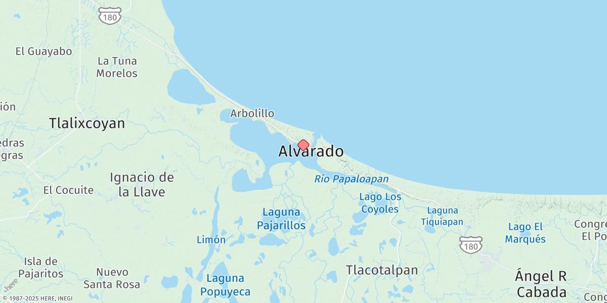 Map of Alvarado