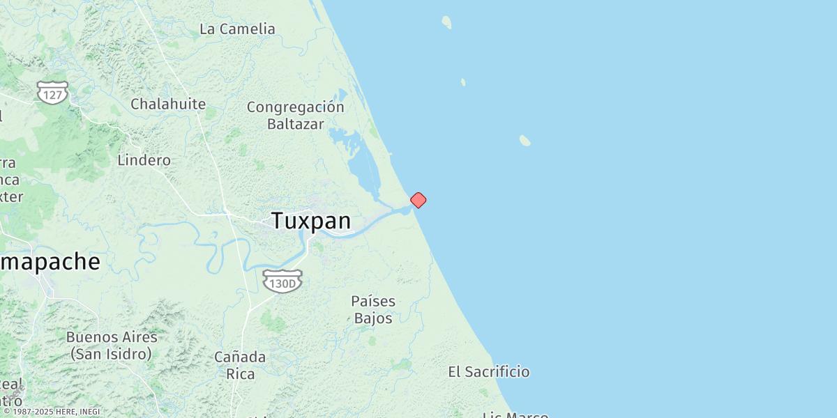 Map of Tuxpan