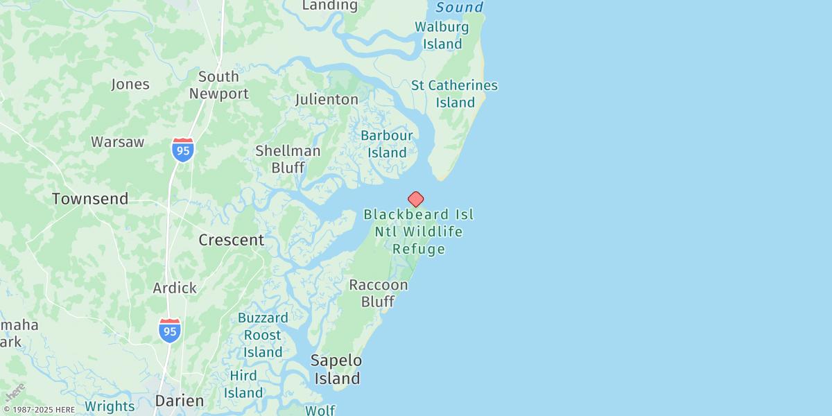 Map of Sapelo Sound
