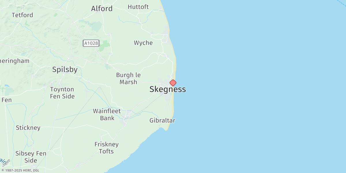 Map of Skegness
