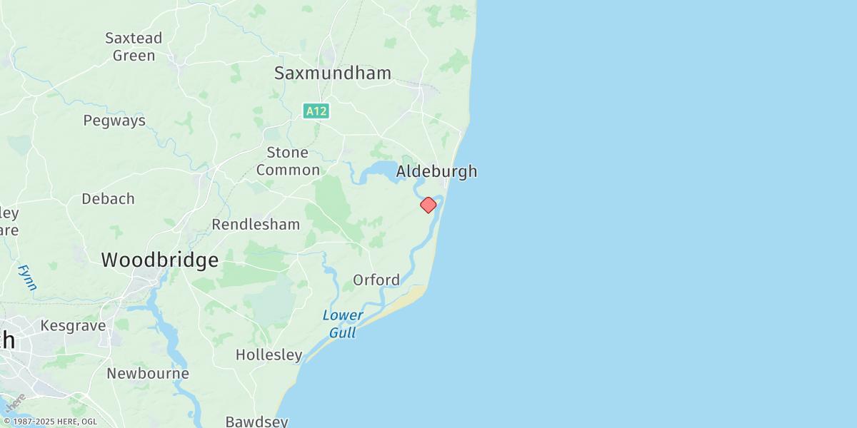 Map of Slaughden Quay