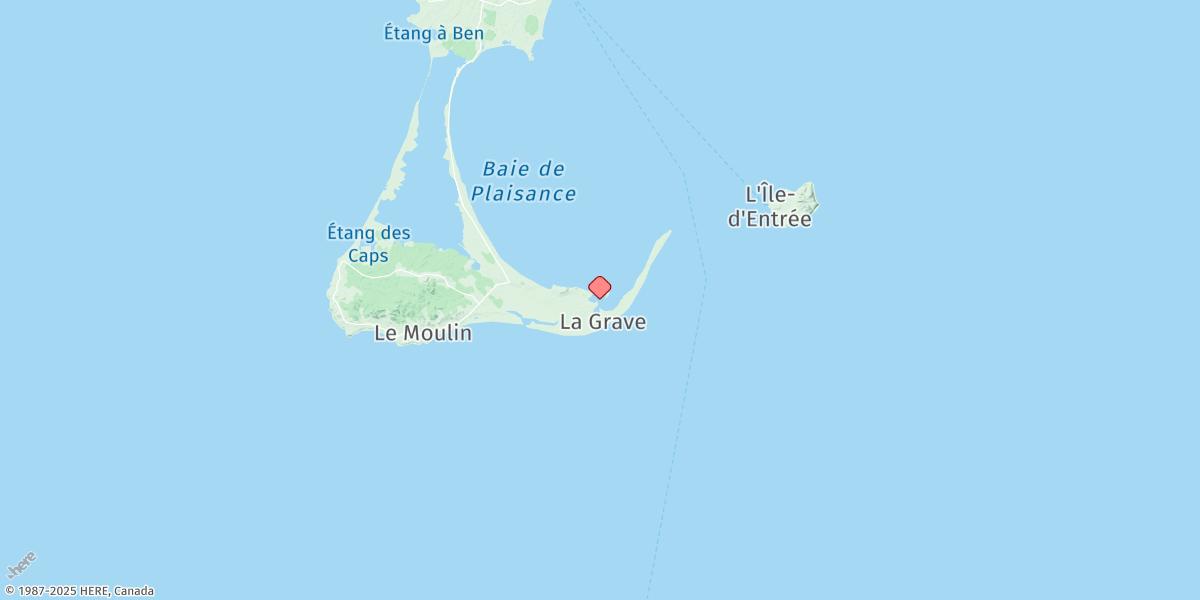 Map of Havre Aubert