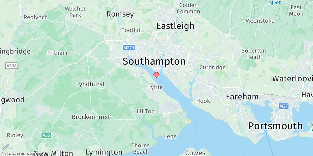 Map of Southampton
