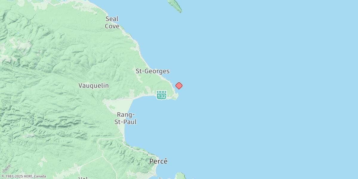 Map of Pointe St. Pierre