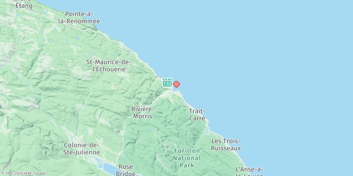 Map of Riviere-au-renard