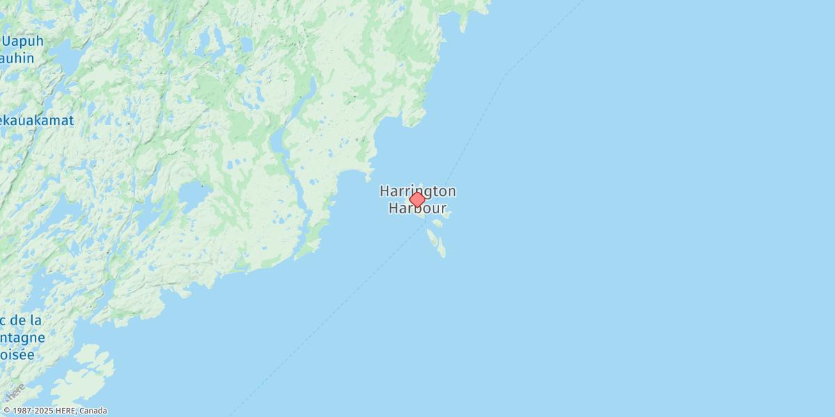 Map of Harrington Harbour