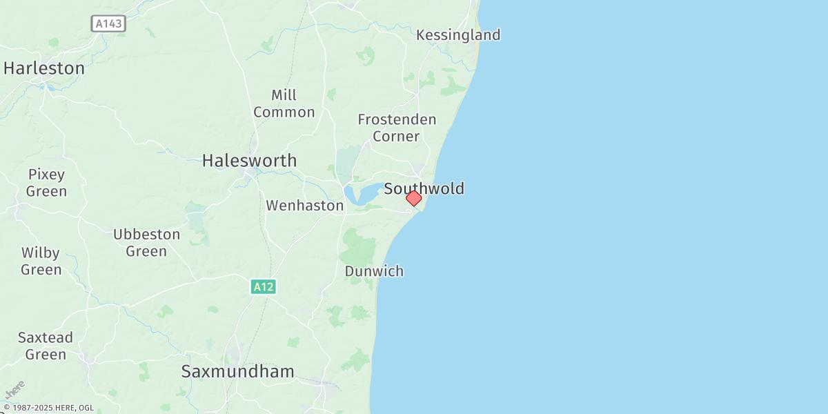 Map of Southwold