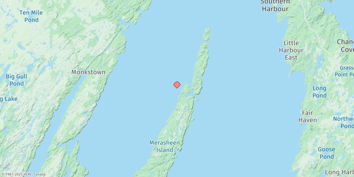 Map of Tacks Beach
