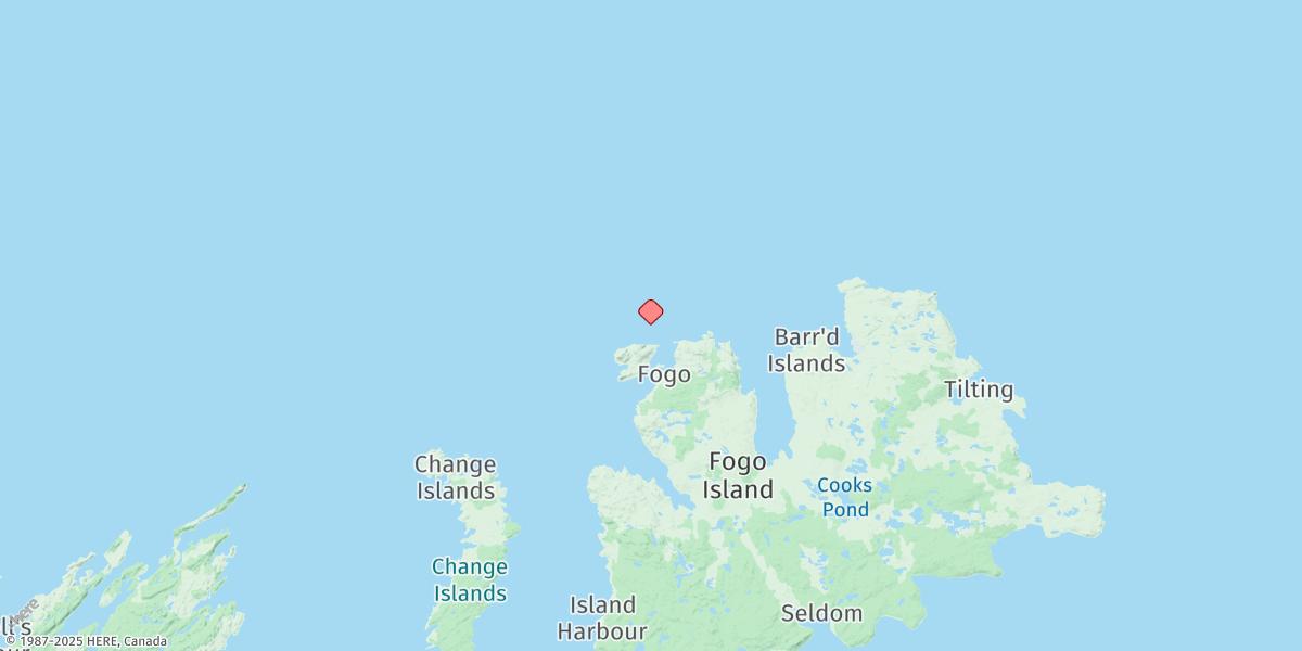 Map of Fogo Harbour