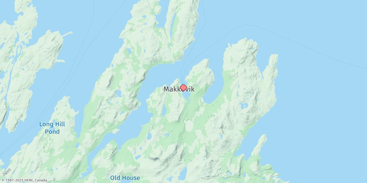 Map of Makkovik