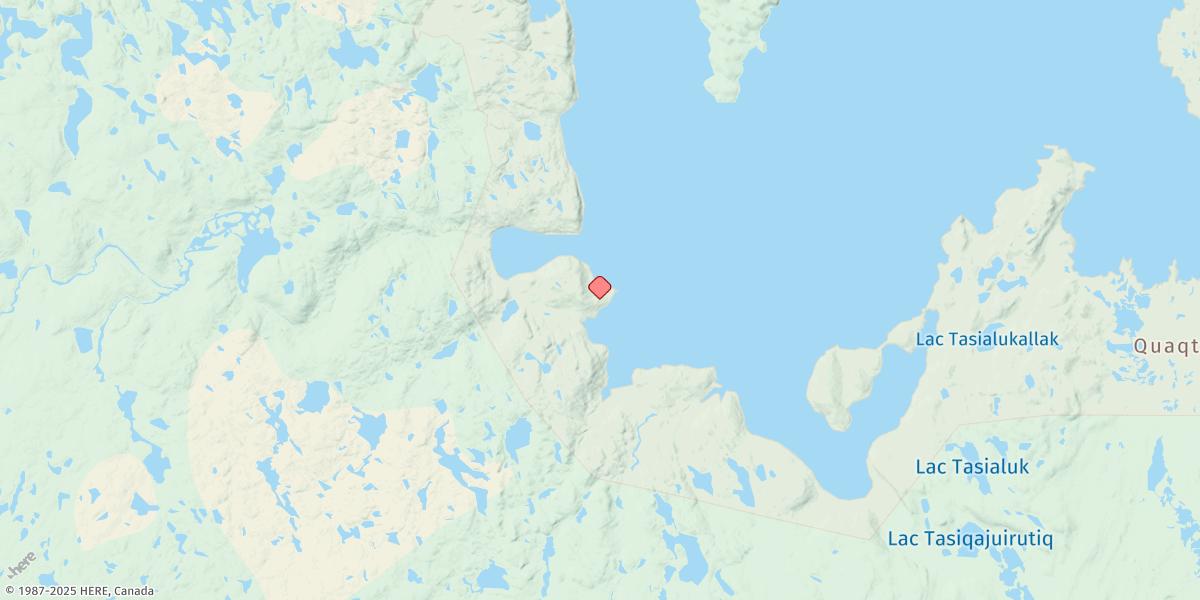Map of Quaqtaq (Koartac)