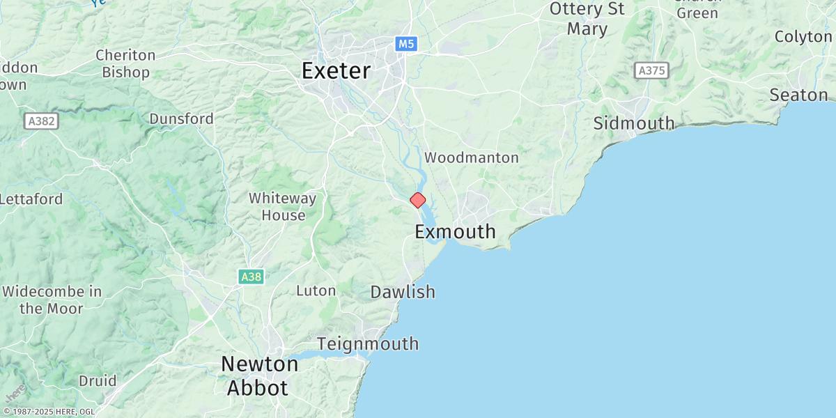 Map of Starcross