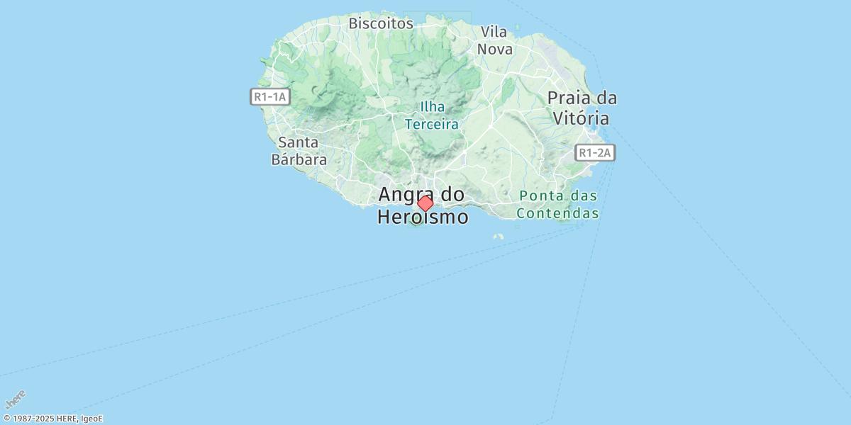 Map of Angra Do Heroismo