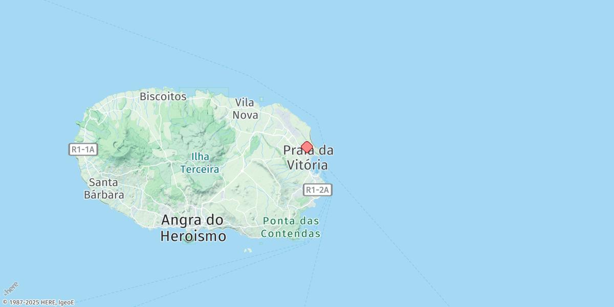 Map of Praia Da Vitoria