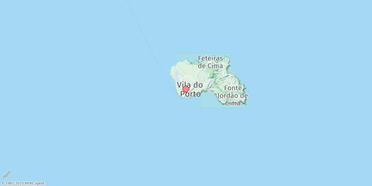 Map of Vila Do Porto