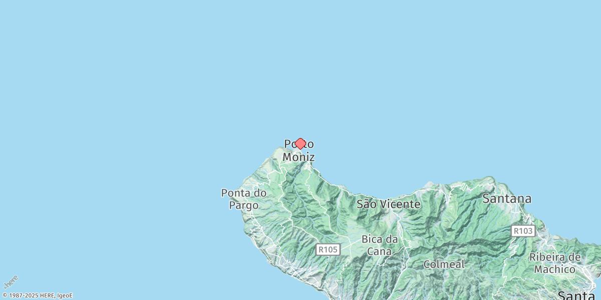 Map of Porto Do Moniz