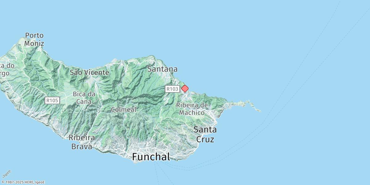 Map of Porto Da Cruz