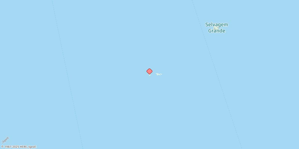 Map of Fora (Iheus Selvagens)