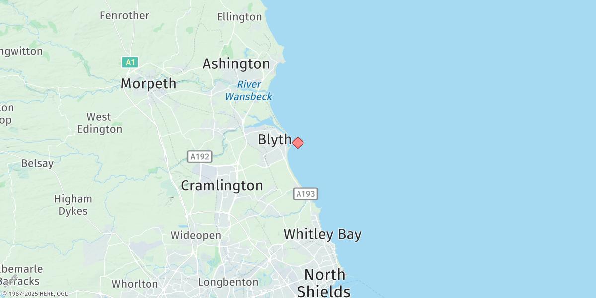 Map of Blyth