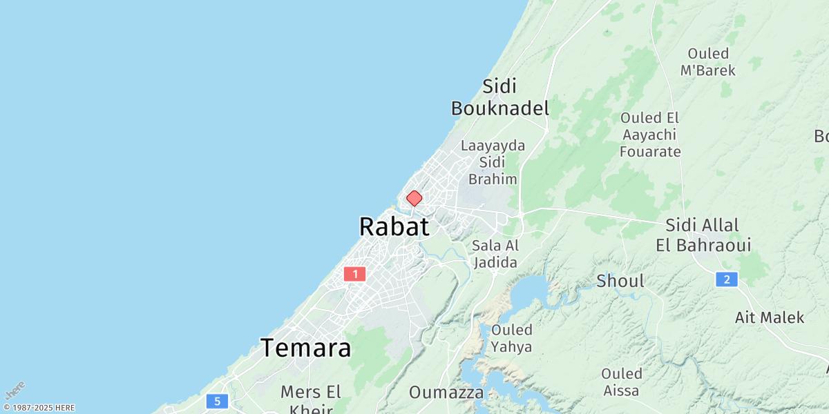 Map of Rabat