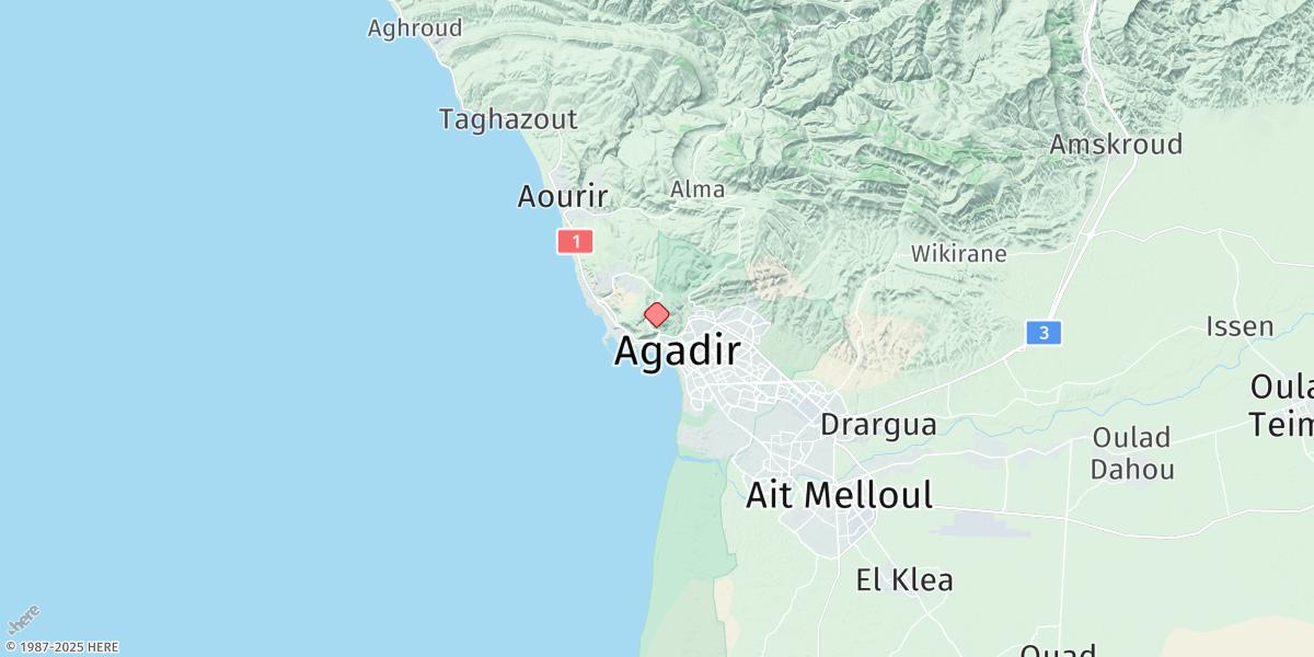 Map of Agadir