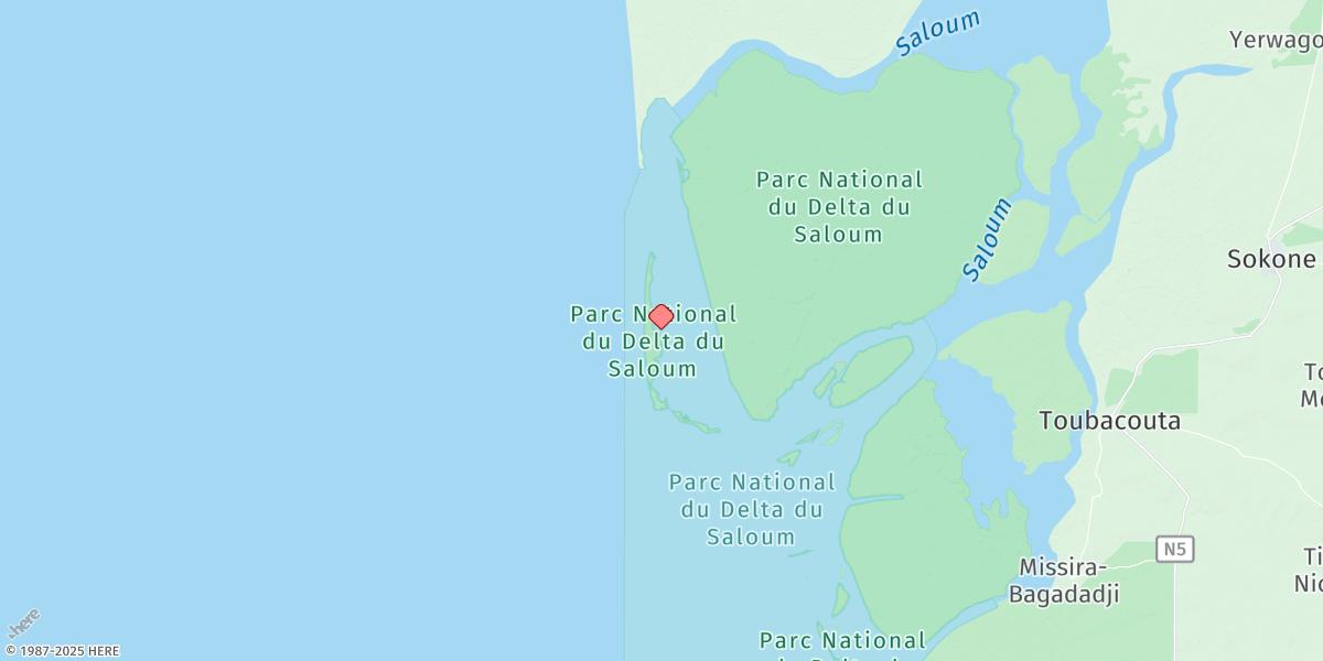 Map of Pointe De Sangomar