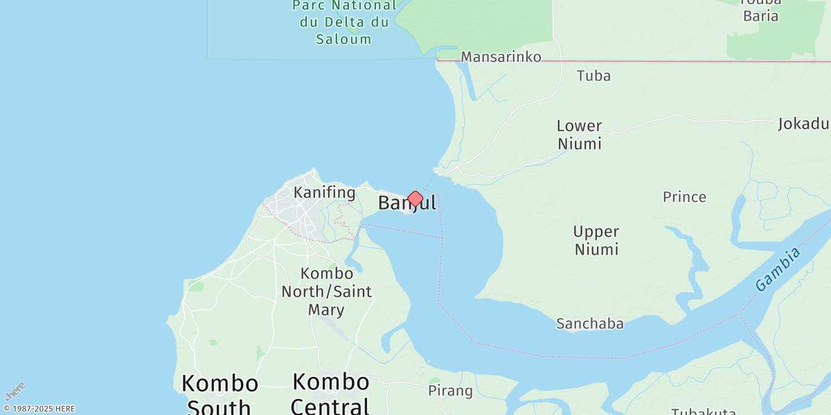 Map of Banjul