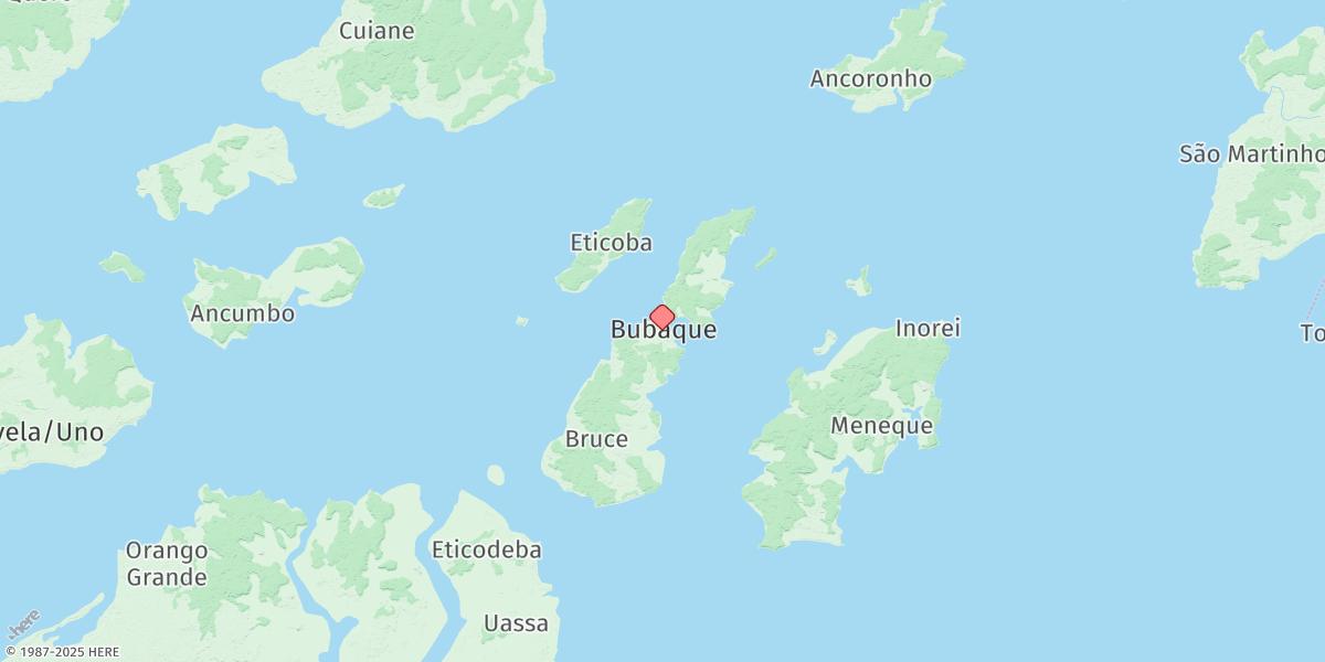 Map of Bubaque