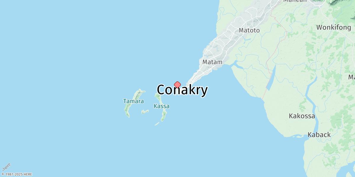 Map of Conakry