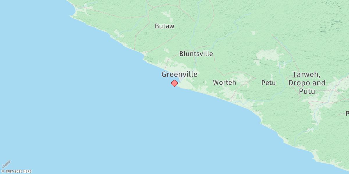 Map of Sinoe Bay