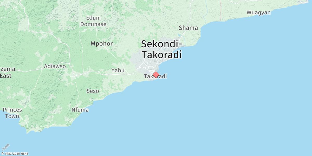 Map of Takoradi