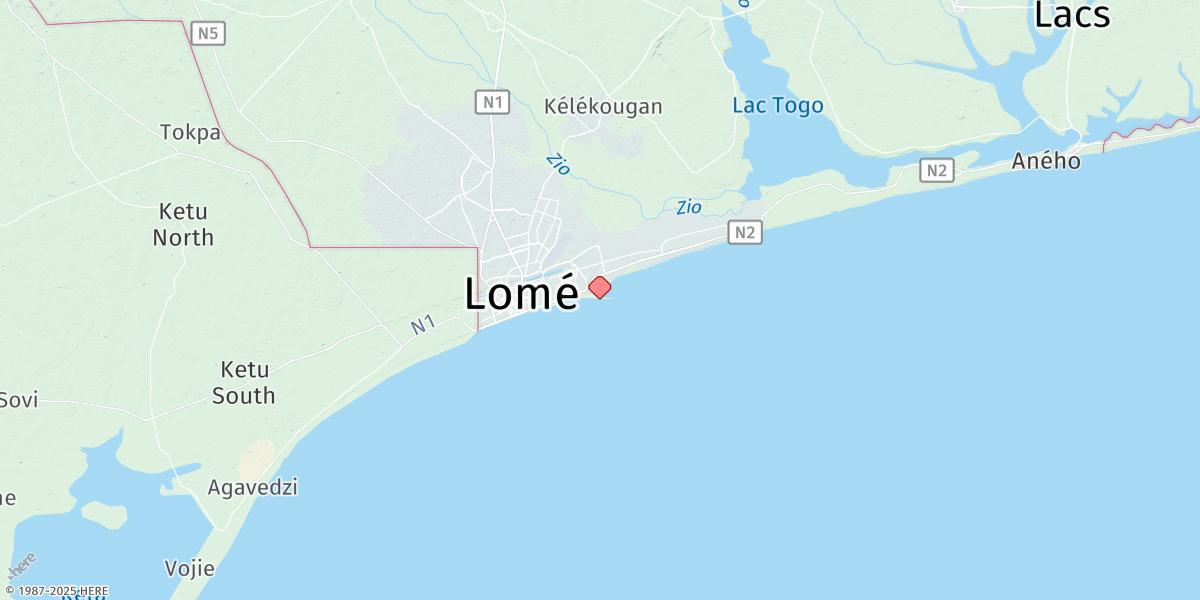 Map of Lome