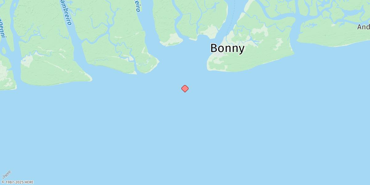 Map of Bonny River Bar