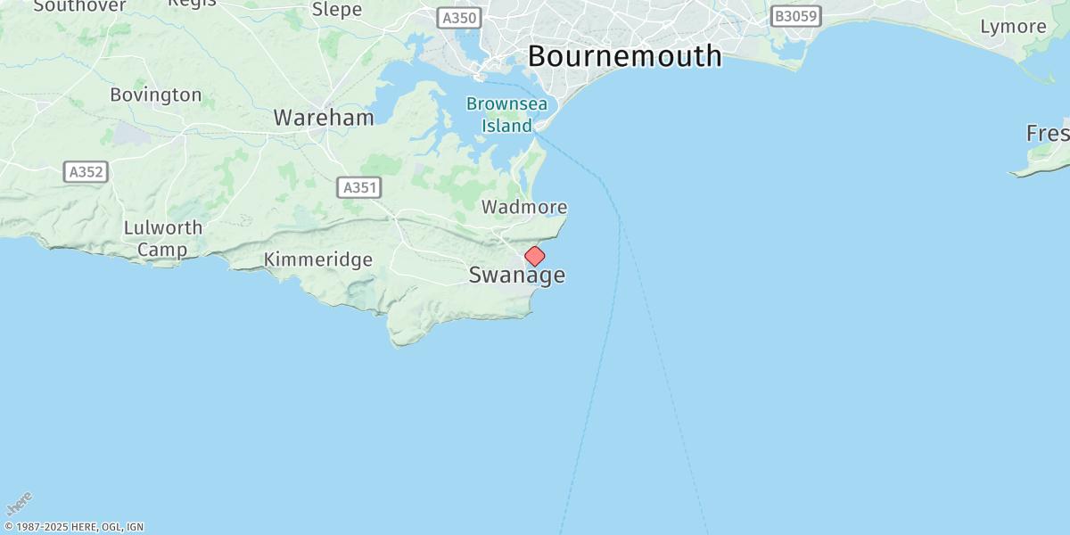 Map of Swanage